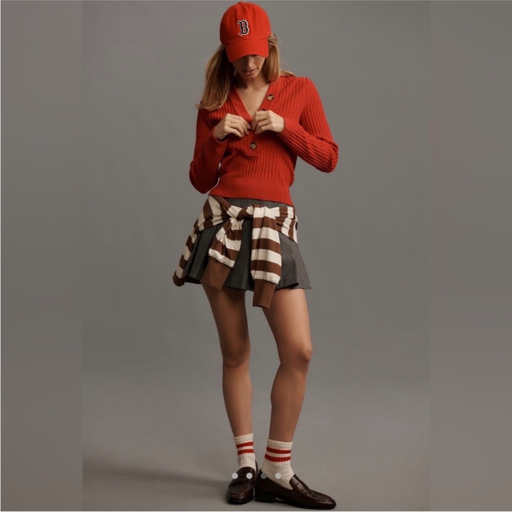 Anthropologie Pilcro The Kassidy Deep-V-Neck Pullover Sweater - Picture 2 of 6